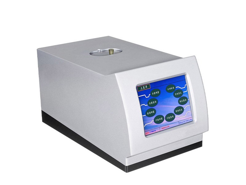 Carbon sulfur analyzer with touchscreen and metal housing